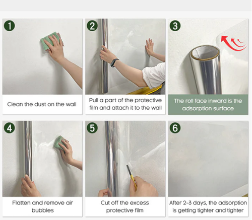 45CM*10M Transparent Electrostatic Wall Protection Film