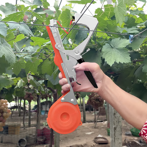 🍇Plant Tying Machine🌶️  Who gets it?! Tying branches = exhaustion 😭Until I found this plant tying machine! No stem damage, ,no seedling squeeze,10x faster than hand-tying