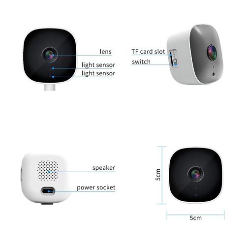 3MP 480P Window Camera,2.4GHz WiFi Indoor Cameras for Home Security with High-definition black and white Night Vision,Person and Movement Detection,24-hour Recording,Easy and Quick Install