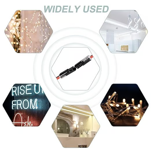 Quick Wiring🔌Double-Wire Plug-in Connector Led Light Strip Connectors 2 Pin