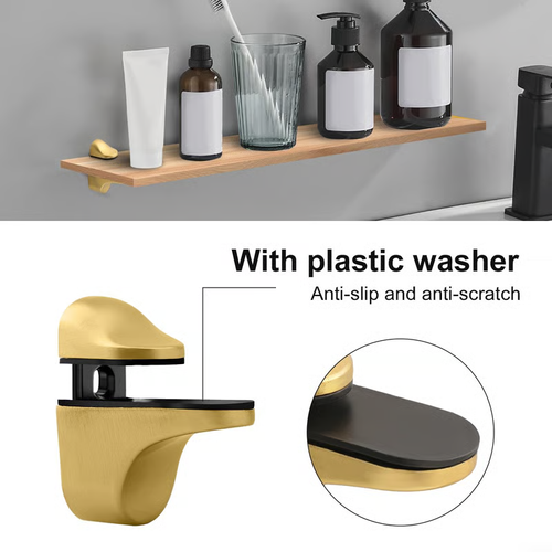 🛠️🏡 Adjustable Wood  Glass Shelf Holder