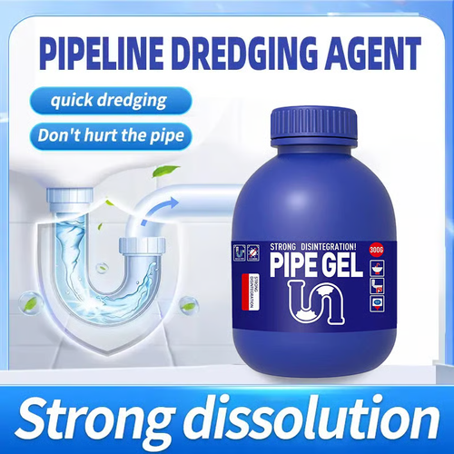 PIPE BOBO -Drain Unclogger Powerful Pipeline Dredging for Kitchen Sinks Shower Drains Tubs Dissolves 200+ Blockages Kills 99% Bacteria Safe for All Pipes Quick Dredging Formula Household Cleaner Bathroom Cleaning Tool