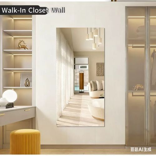 Unbreakable Flexible Acrylic Full-Body Mirror Stickers (Dorm&Bedroom&Bathroom&Wardrobe Inner)