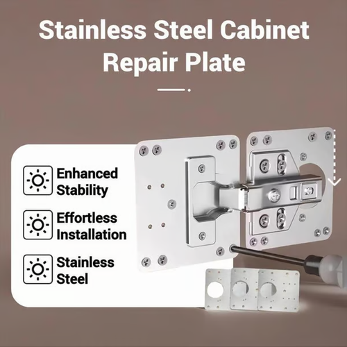 🔥Buy 1 Get 1 Free Cabinet Hinge Repair Plate with Screws