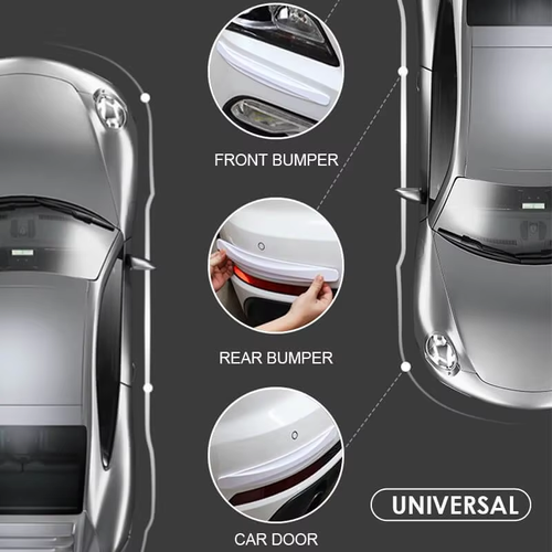 Anti-collision Car Bumper Protector Strip（White）