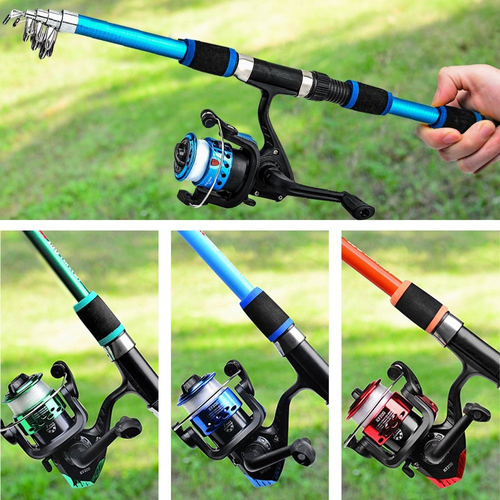 ORJD Ultra-short Casting Telescopic 1.8m Fishing Sea Carbon Lure Fishing Rod Fishing Rod With Spinning Reel Saltwater Set