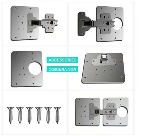 🔥Buy 1 Get 1 Free Cabinet Hinge Repair Plate with Screws