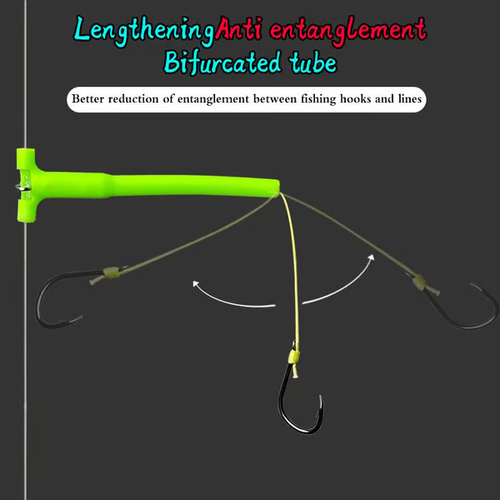 🔥🐟 Newest Anti-tangle Tandem Fishing Hooks with Organizer