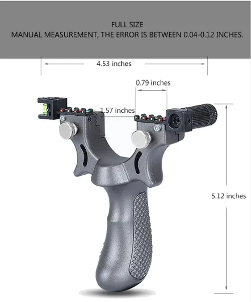 Golden Professional Resin Laser Slingshot (includes 200pcs slingshot-specific Clay Balls)