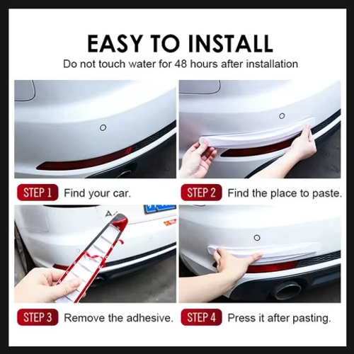 Anti-collision Car Bumper Protector Strip（White）
