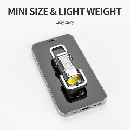 🔥1200LM Super Bright Mini Keychain Flashlight Waterproof