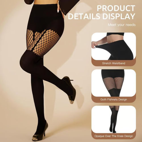 ✨🔥Women's Sexy Fishnet Mock Thigh High Stockings