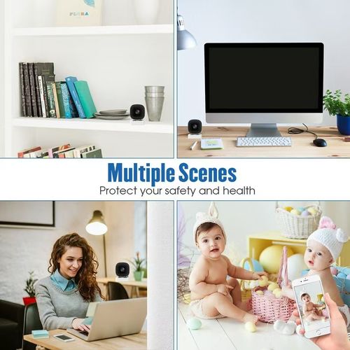 3MP 480P Window Camera,2.4GHz WiFi Indoor Cameras for Home Security with High-definition black and white Night Vision,Person and Movement Detection,24-hour Recording,Easy and Quick Install