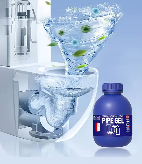 PIPE BOBO -Drain Unclogger Powerful Pipeline Dredging for Kitchen Sinks Shower Drains Tubs Dissolves 200+ Blockages Kills 99% Bacteria Safe for All Pipes Quick Dredging Formula Household Cleaner Bathroom Cleaning Tool