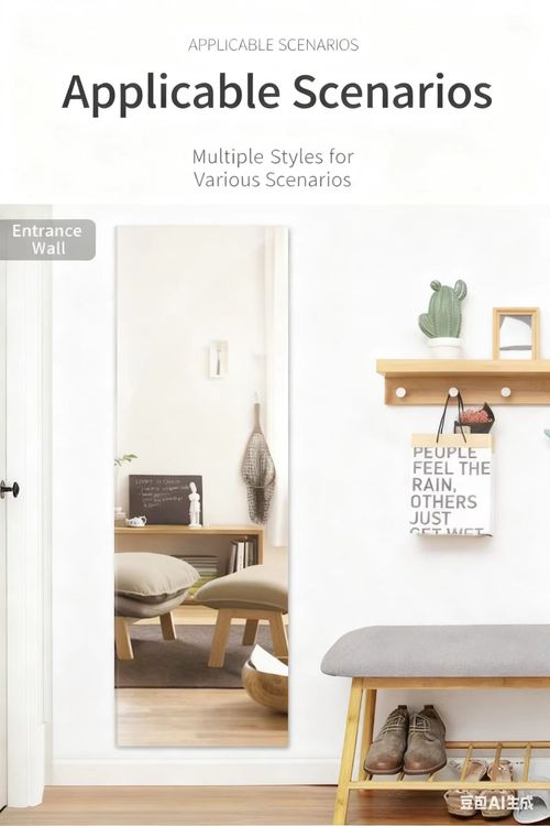 Unbreakable Flexible Acrylic Full-Body Mirror Stickers (Dorm&Bedroom&Bathroom&Wardrobe Inner)