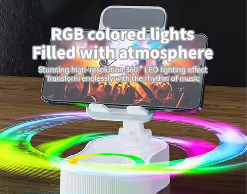 Suporte para telefone preguiçoso dobrável com altifalante bluetooth portátil