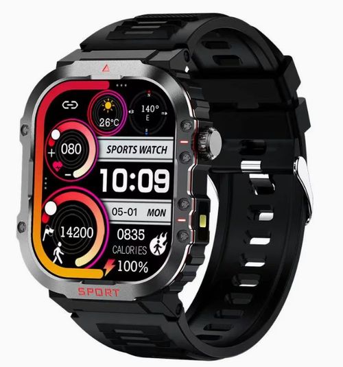 Relógio inteligente com glicose no sangue, frequência cardíaca, desporto à prova de água, pulseira de chamada bluetooth