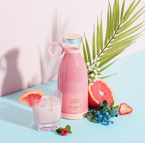 Mini espremedor de fruta portátil 350ml espremedor elétrico recarregável