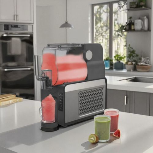Máquina de fazer gelo 1.8L, máquina de batidos para derreter neve, gelado, bebida fria, sumo