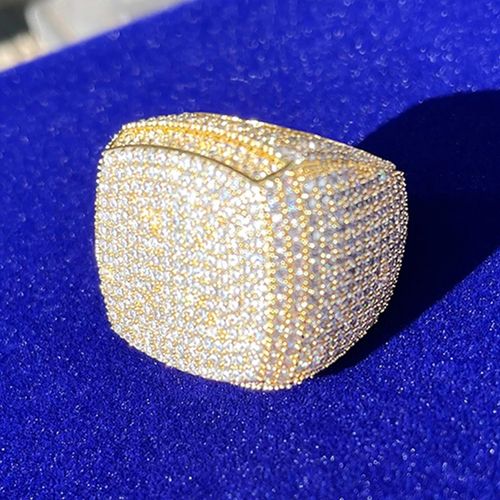 ✨European and American trendy hip-hop full diamond ring✨