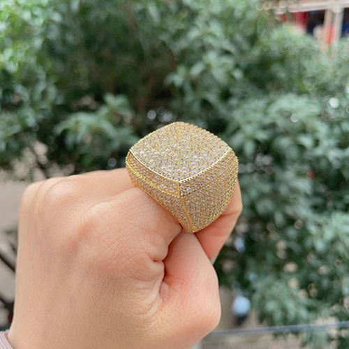 ✨European and American trendy hip-hop full diamond ring✨