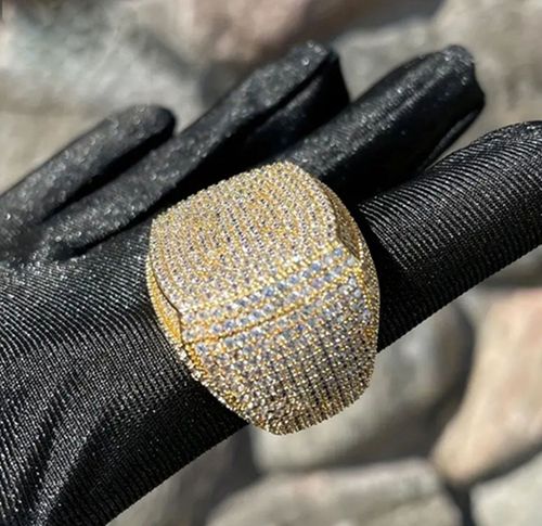 ✨European and American trendy hip-hop full diamond ring✨