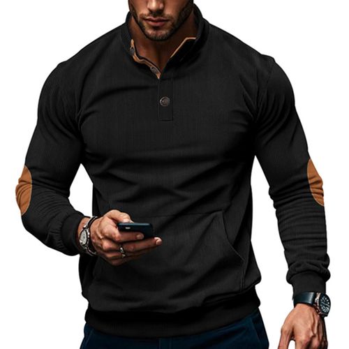 Men's plaid long sleeve casual top