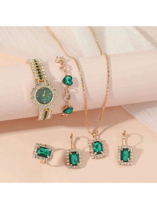 5pcs set gift set ladies watch