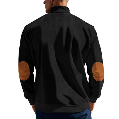 Men's plaid long sleeve casual top