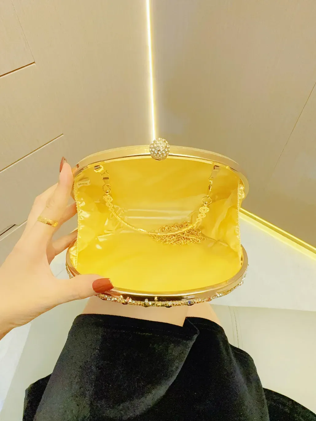 Luxurious and Colorful - Rhinestone Bag for Women