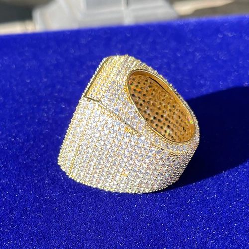 ✨European and American trendy hip-hop full diamond ring✨