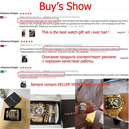 ⌚ Luxury men's watch  buy 1 get 2 free (buy a watch and get 2 bracelets for free)