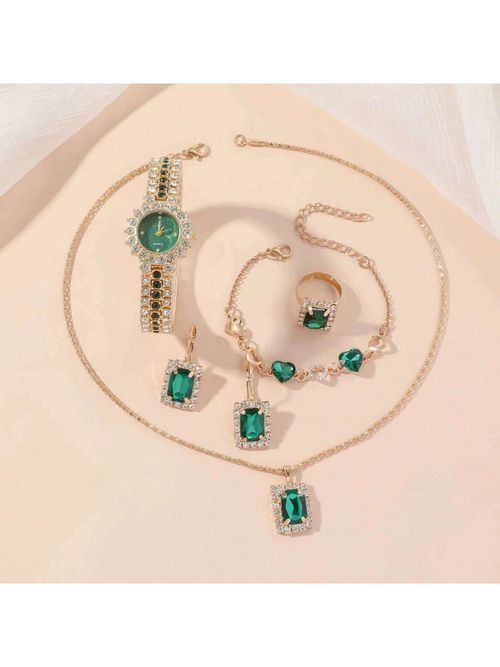 5pcs set gift set ladies watch