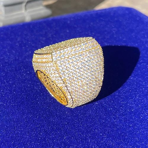 ✨European and American trendy hip-hop full diamond ring✨