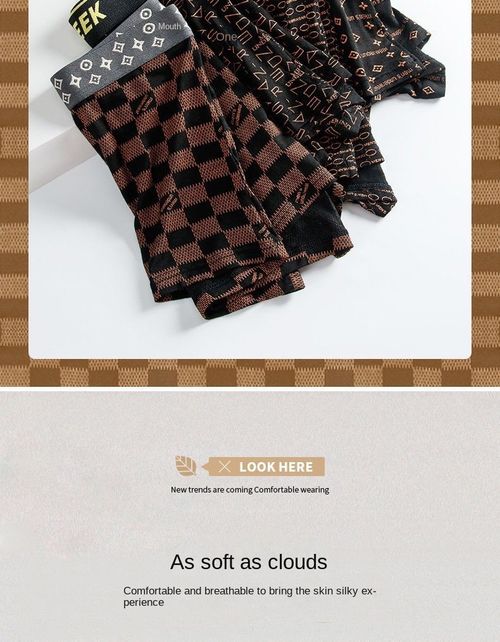 High-end men's printed underwear (4PCS SET)