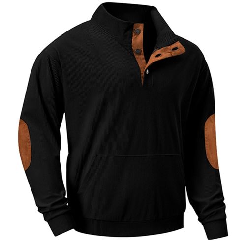 Men's plaid long sleeve casual top
