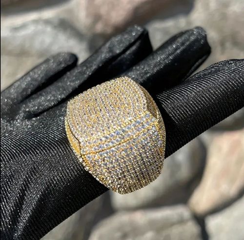 ✨European and American trendy hip-hop full diamond ring✨