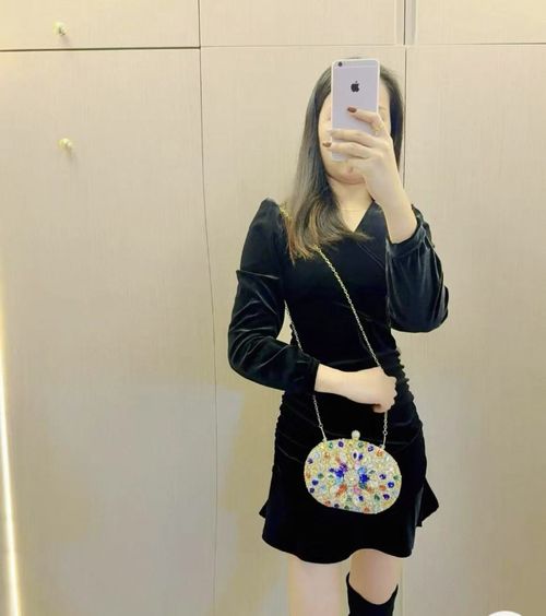Luxurious and Colorful - Rhinestone Bag for Women