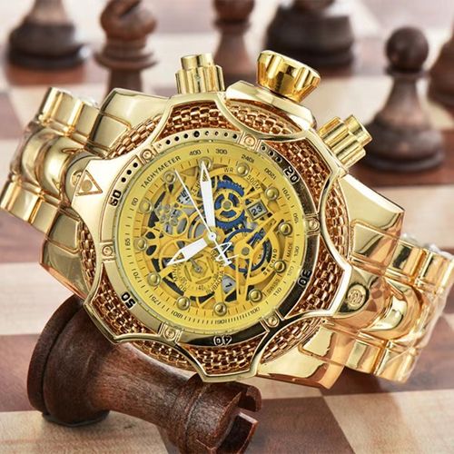 ⌚gold hollow watch