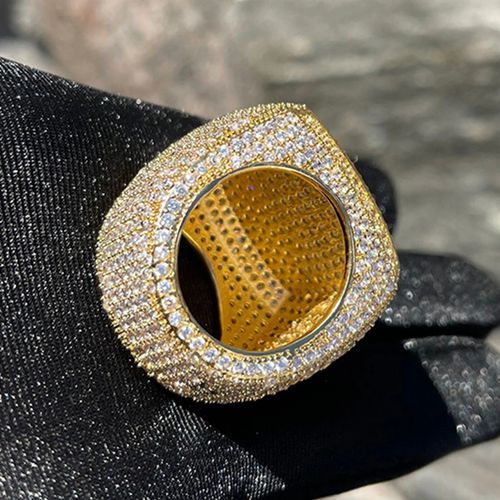 ✨European and American trendy hip-hop full diamond ring✨
