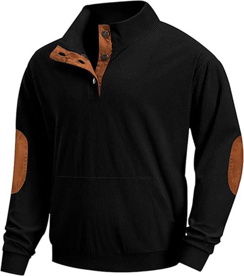 Men's plaid long sleeve casual top