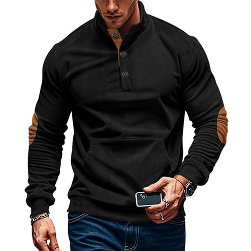 Men's plaid long sleeve casual top