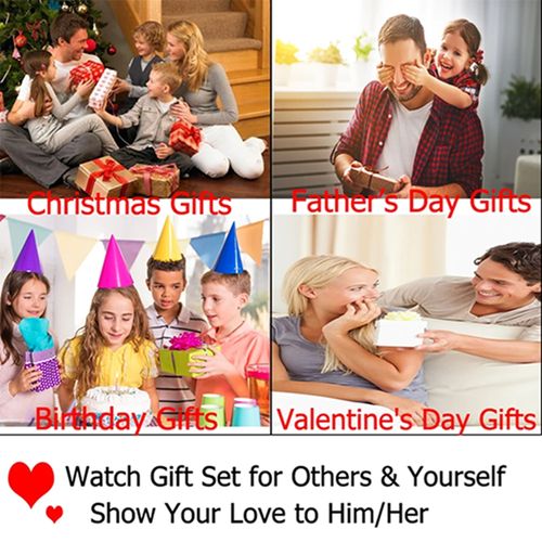 ⌚ Luxury men's watch  buy 1 get 2 free (buy a watch and get 2 bracelets for free)