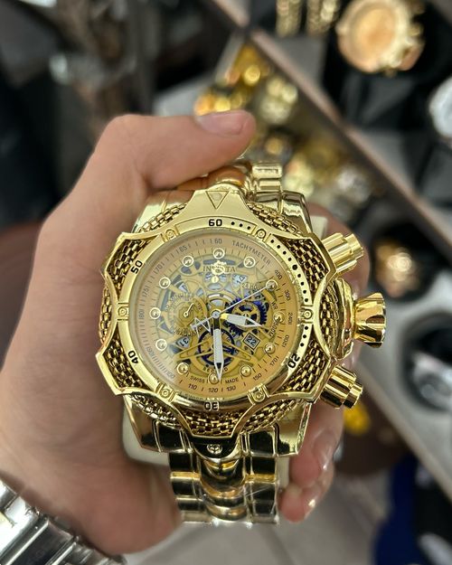 ⌚gold hollow watch
