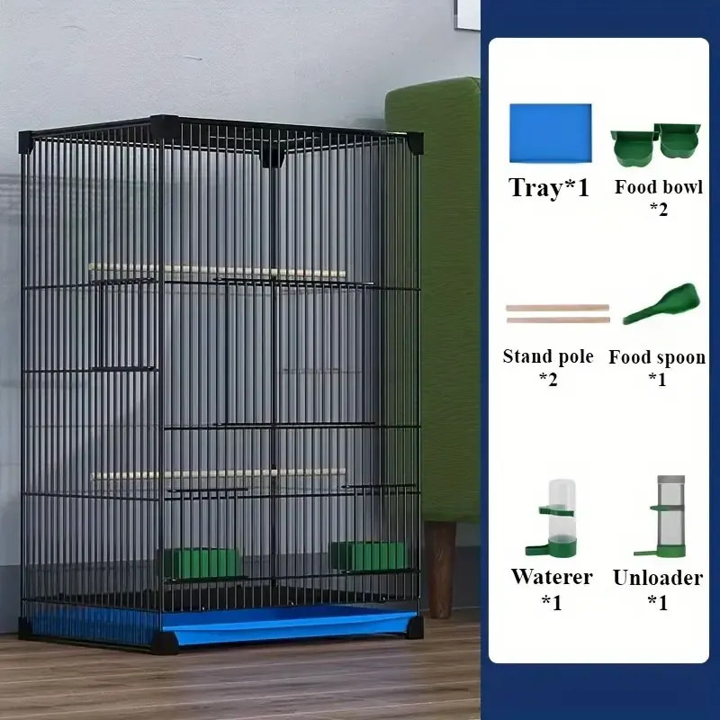 35 Iron alloy birdcage rack