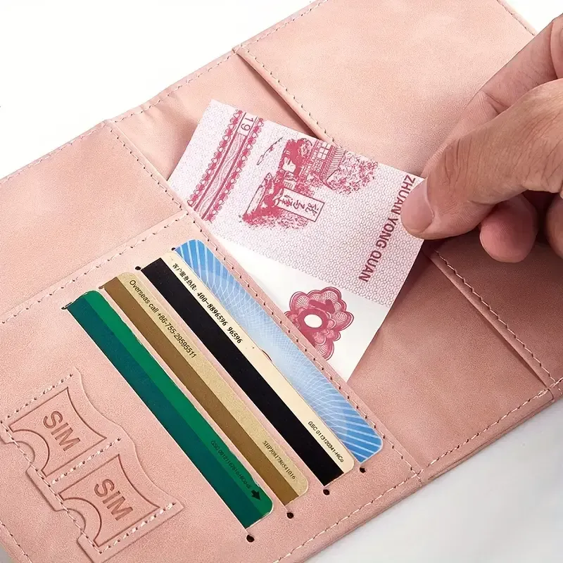 43 Folding leather wallet