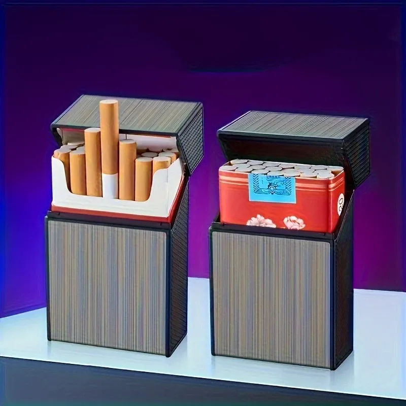Rechargeable lighter cigarette case