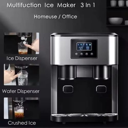 Máquina de fazer gelo em casa totalmente inglesa estilo europeu e americano, gelo picado, água fria, três em um, máquina de fazer gelo