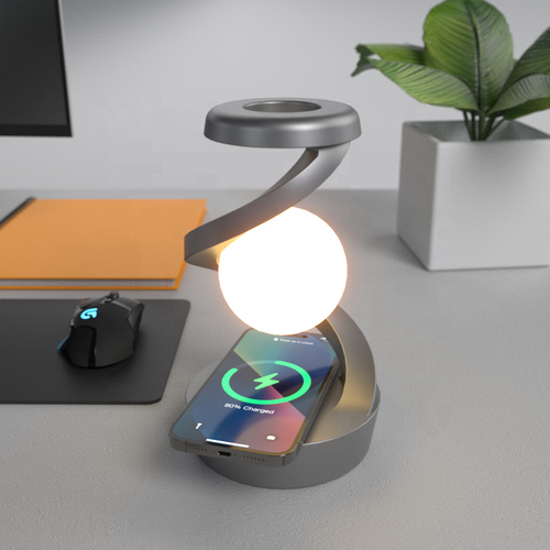 Luz de presença flutuante LED RGB com carregador sem fios