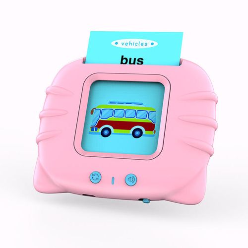 Brinquedos de educação infantil educacional bilingue iluminação áudio rima infantil cartões de alfabetização arranjo de flores máquina de cartão de educação infantil